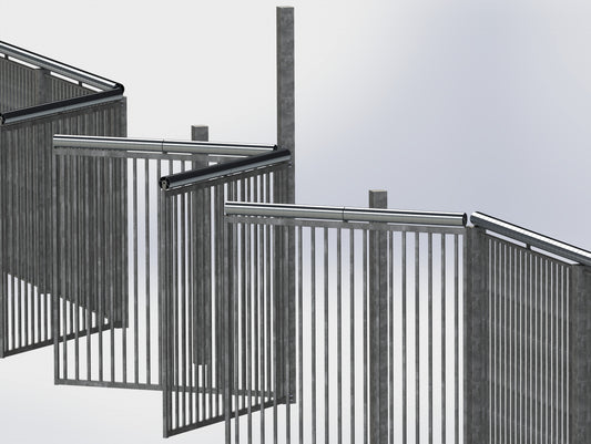 Rouleaux anti-franchissement à sens unique Vandgard® - 1 mètre