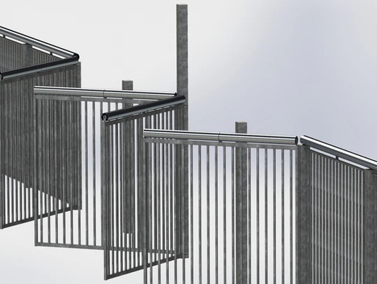 Barrière de défense rotatives à sens unique Vandgard® - 1 mètre