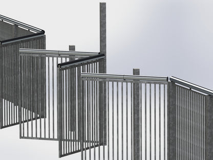 Rouleaux anti-franchissement à sens unique Vandgard® - 1 mètre